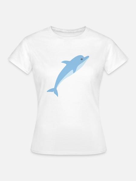 Delphin - Frauen T-Shirt - Weiß