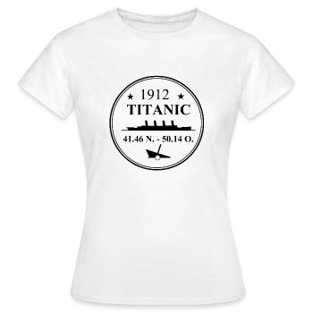 Titanic - T-shirt Femme - blanc - Devant - AI Model Female 172 dark (172cm)