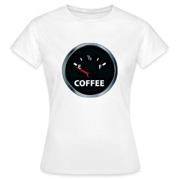 Carburant de café - T-shirt Femme - blanc - Devant - AI Model Female 172 dark (172cm)