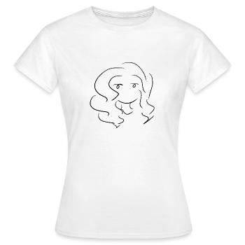 manga figur - Frauen T-Shirt - Weiß - Vorne - AI Model Female 172 dark (172cm)