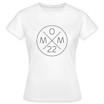 Mom Mom Mom Gift Idea 2022 22 - Women's T-Shirt - white - Front - AI Model Female 172 dark (172cm)