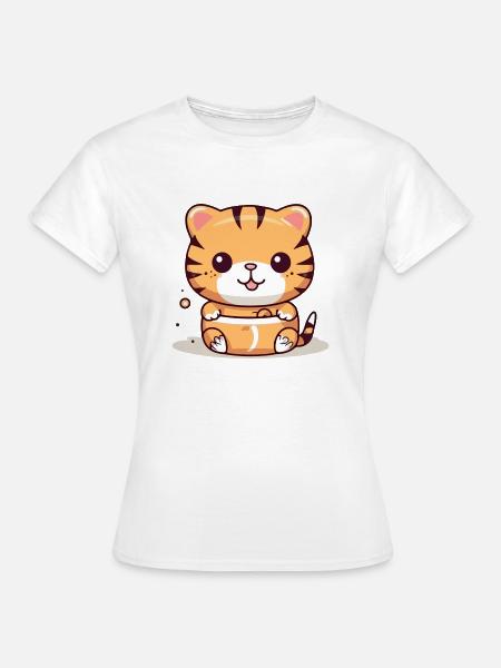 Mako der Tiger - Frauen T-Shirt - Weiß