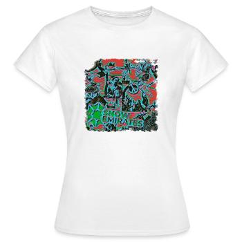 SNOW EMIRATES FREEDOM WORLD - Frauen T-Shirt - Weiß - Vorne - AI Model Female 172 dark (172cm)