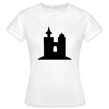 Chateau - T-shirt Femme - blanc - Devant - AI Model Female 172 dark (172cm)