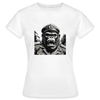 General Gorilla - Frauen T-Shirt - Weiß - Vorne - AI Model Female 172 dark (172cm)