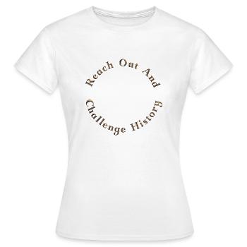 history channel Logo - Women's T-Shirt - white - Front - AI Model Female 172 dark (172cm)