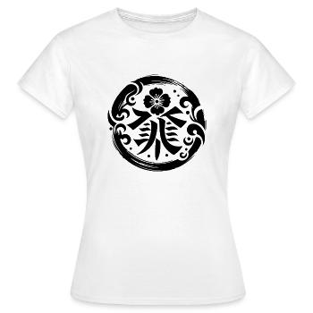Écusson du Clan des Fleurs - T-shirt Femme - blanc - Devant - AI Model Female 172 dark (172cm)