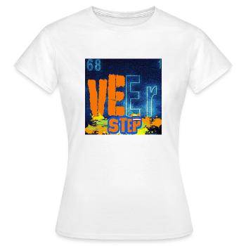 "VEER STEP" chemistry by ALLEYHOP - T-shirt Femme - blanc - Devant - AI Model Female 172 dark (172cm)