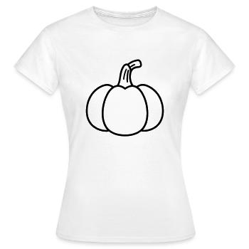 citrouille - T-shirt Femme - blanc - Devant - AI Model Female 172 dark (172cm)