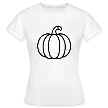 citrouille - T-shirt Femme - blanc - Devant - AI Model Female 172 dark (172cm)