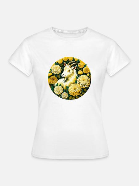 Süße Ziege - Frauen T-Shirt - Weiß
