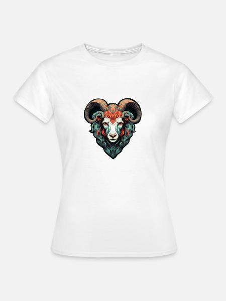 Widder Tier - Frauen T-Shirt - Weiß