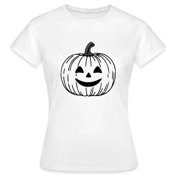 Citrouille - T-shirt Femme - blanc - Devant - AI Model Female 172 dark (172cm)