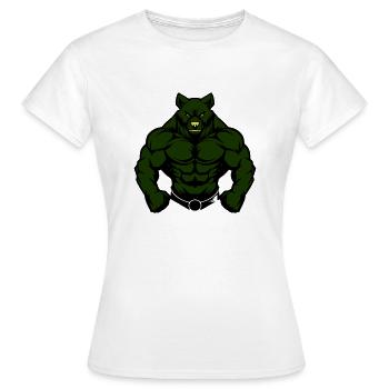 Ours Comic Fit - T-shirt Femme - blanc - Devant - AI Model Female 172 dark (172cm)