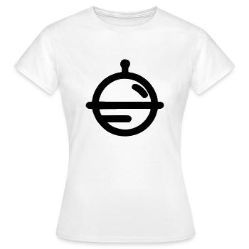 Planet - T-shirt Femme - blanc - Devant - AI Model Female 172 dark (172cm)