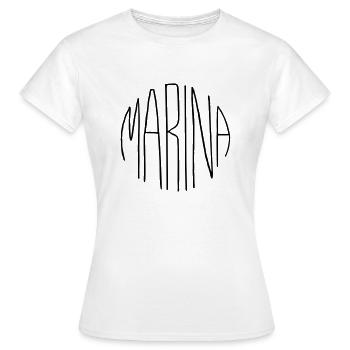 Marina - T-shirt Femme - blanc - Devant - AI Model Female 172 dark (172cm)
