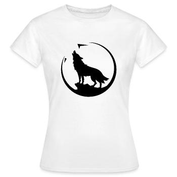 Wolf - Protection de la nature - T-shirt Femme - blanc - Devant - AI Model Female 172 dark (172cm)