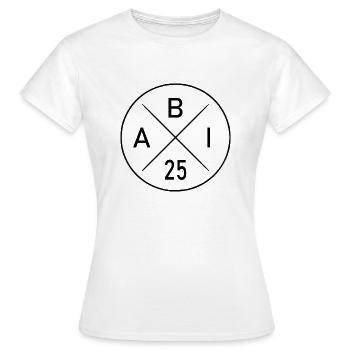 ABI 25 - T-shirt Femme - blanc - Devant - AI Model Female 172 dark (172cm)