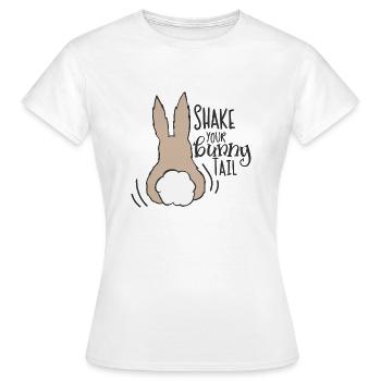 Shake your tail - Frauen T-Shirt - Weiß - Vorne - AI Model Female 172 dark (172cm)