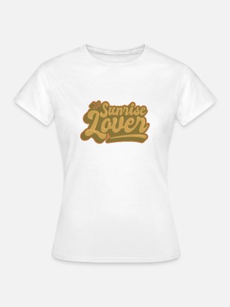 Sunrise Lover - Frauen T-Shirt - Weiß