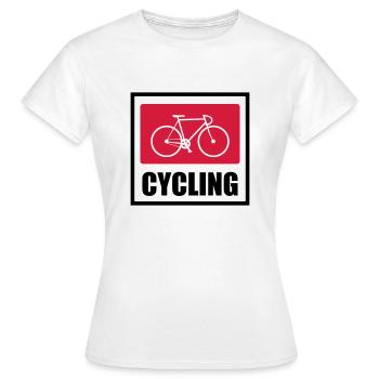 Cycling - Cycling - Women's T-Shirt - white - Front - AI Model Female 172 dark (172cm)