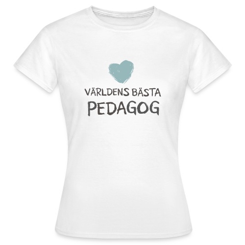 Världens bästa Pedagog toothy - T-shirt dam