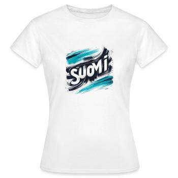 Suomi Finlande Finlande - T-shirt Femme - blanc - Devant - AI Model Female 172 dark (172cm)