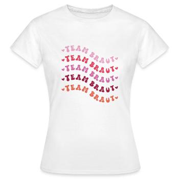 Team Braut retro Design - Frauen T-Shirt - Weiß - Vorne - AI Model Female 172 dark (172cm)
