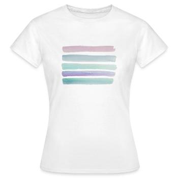 Aquarelle - T-shirt Femme - blanc - Devant - AI Model Female 172 dark (172cm)