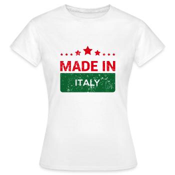 Italie drapeau patriote cadeau pays d'origine - T-shirt Femme - blanc - Devant - AI Model Female 172 dark (172cm)