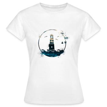 phare - T-shirt Femme - blanc - Devant - AI Model Female 172 dark (172cm)