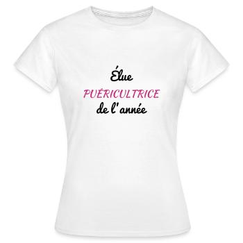 Nursery Nurse Kinderpflegerin Puéricultrice Baby - Women's T-Shirt - white - Front - AI Model Female 172 dark (172cm)