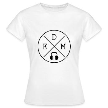 EDM Electro Festival - Frauen T-Shirt - Weiß - Vorne - AI Model Female 172 dark (172cm)
