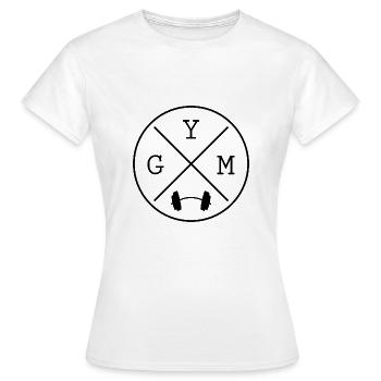 Gym - T-shirt Femme - blanc - Devant - AI Model Female 172 dark (172cm)