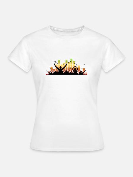 Menschen - Konzert Festival - Frauen T-Shirt - Weiß