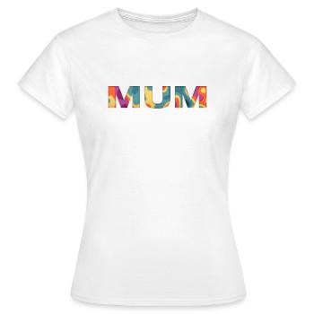 MUM Shirt / Familie Partnerlook - Frauen T-Shirt - Weiß - Vorne - AI Model Female 172 dark (172cm)