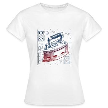 Iron - Women's T-Shirt - white - Front - AI Model Female 172 dark (172cm)