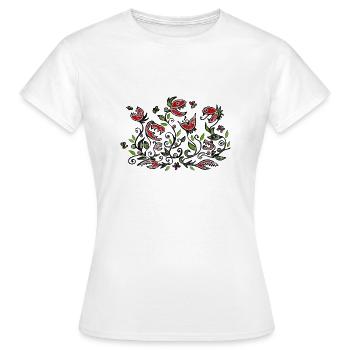 Carnivore, Plante carnivore, Style grunge - T-shirt Femme - blanc - Devant - AI Model Female 172 dark (172cm)