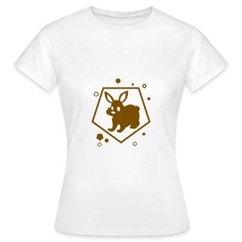 Rabbit - Rabbit - Nature - Women's T-Shirt - white - Front - AI Model Female 172 dark (172cm)