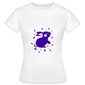 Rabbit - Rabbit - Nature Conservation - Women's T-Shirt - white - Front - AI Model Female 172 dark (172cm)