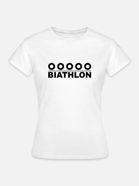 Biathlon - Frauen T-Shirt - Weiß