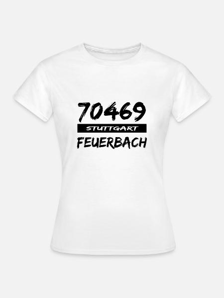 70469 Stuttgart Feuerbach Postleitzahl tshirt - Frauen T-Shirt - Weiß