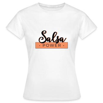 Salsa Power - Women's T-Shirt - white - Front - AI Model Female 172 dark (172cm)