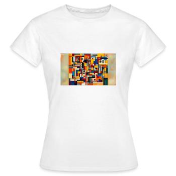 Libérer le cosmos dimensionnel : explorer - T-shirt Femme - blanc - Devant - AI Model Female 172 dark (172cm)