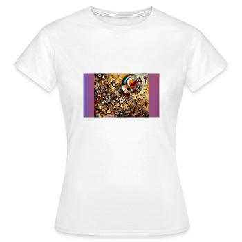 Explosion of Colors - Women's T-Shirt - white - Front - AI Model Female 172 dark (172cm)