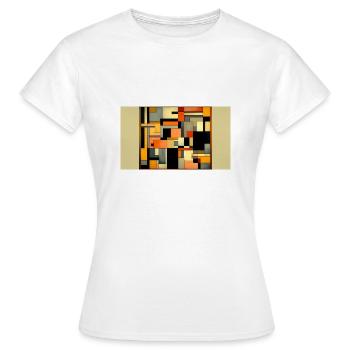 Entfesselung der Unendlichkeit: Eine exquisite Verschmelzung von - Frauen T-Shirt - Weiß - Vorne - AI Model Female 172 dark (172cm)