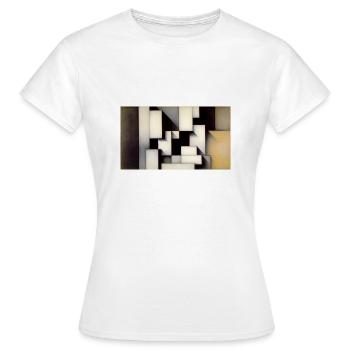 Exploring Infinite Dimensions: A Kaleidoscope of - Women's T-Shirt - white - Front - AI Model Female 172 dark (172cm)