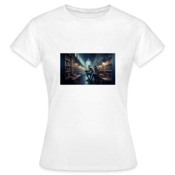 Wunderschön gebundene Welten: Das immersive Vergnügen - Frauen T-Shirt - Weiß - Vorne - AI Model Female 172 dark (172cm)