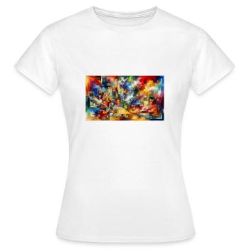 « Transcender la symphonie : une symphonie harmonieuse - T-shirt Femme - blanc - Devant - AI Model Female 172 dark (172cm)