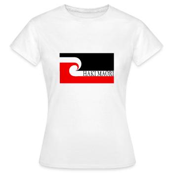 Haki Maori - Women's T-Shirt - white - Front - AI Model Female 172 dark (172cm)